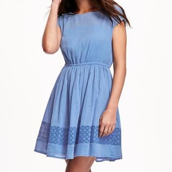 Old Navy Dresses & Skirts - Old Navy Lace Gauze Blues Traveler Dress